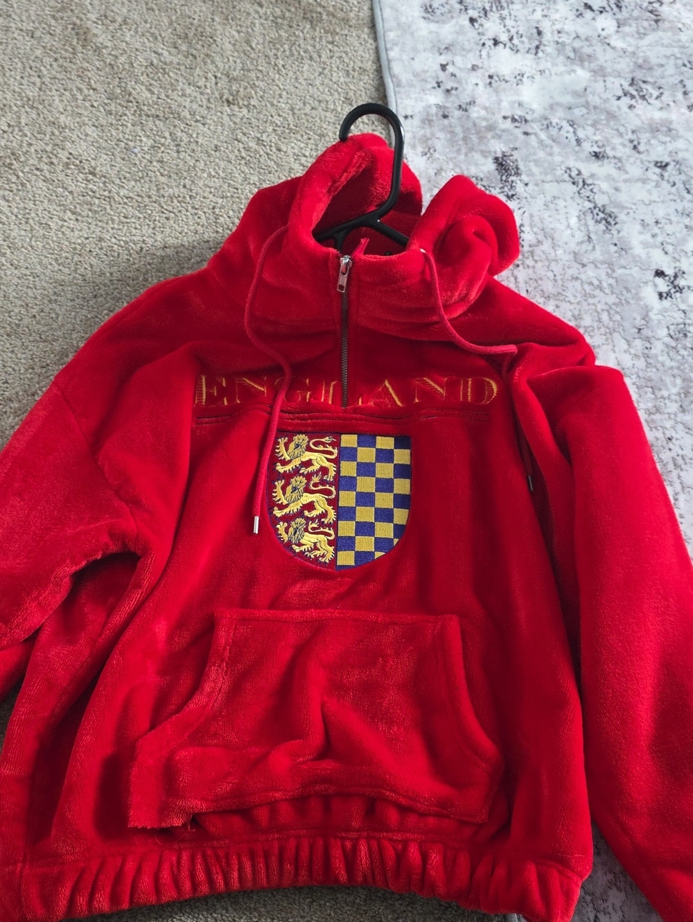 Polo by Ralph Lauren Red England Shield Fleece Pullover